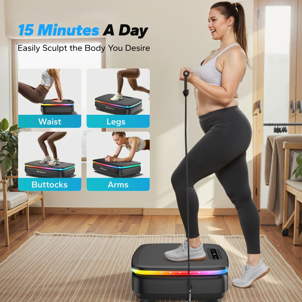 Vibration Plate Exercise Machine – Home Workout Equipment for Women