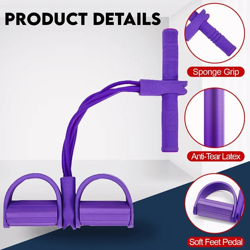 Resistance Band Pedal Exerciser – Leg Toning & Core Workout at Home