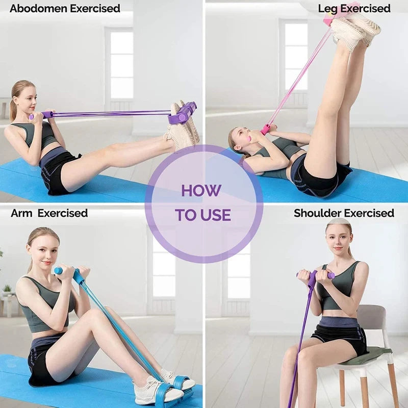 Resistance Band Pedal Exerciser – Leg Toning & Core Workout at Home
