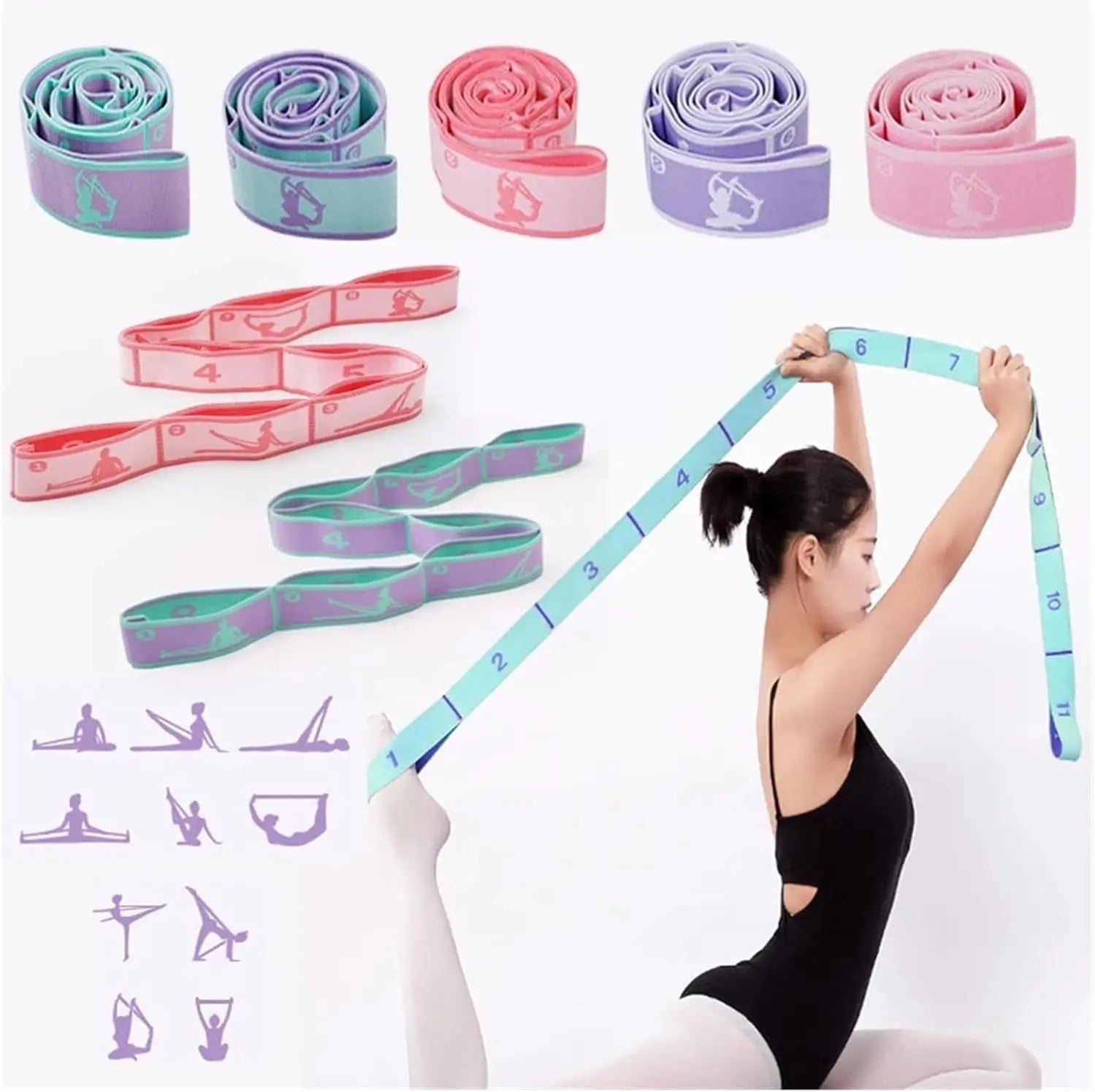 Yoga Stretching Strap — Multi-Loop Resistance Band