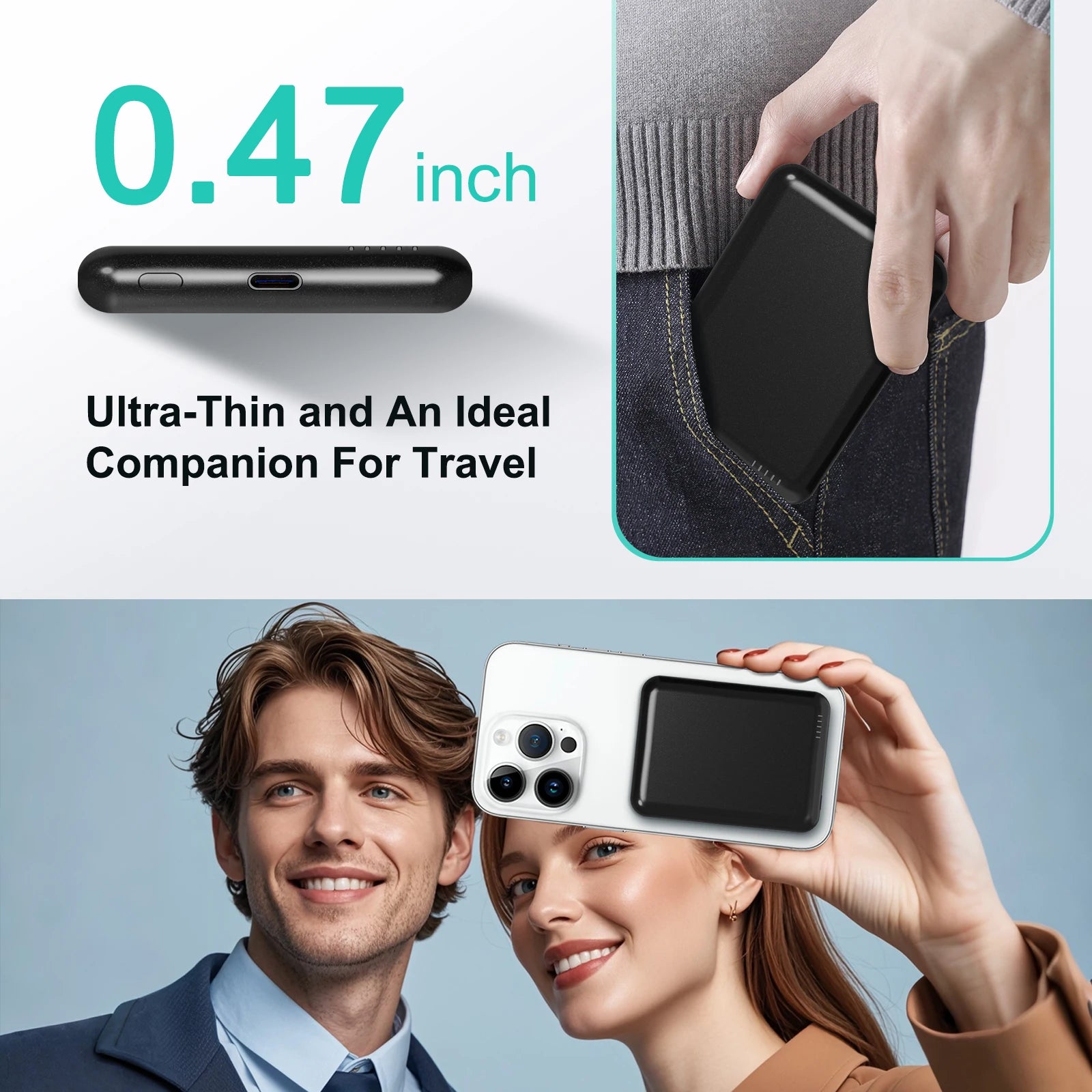 Magnetic Wireless Power Bank 5000mAh