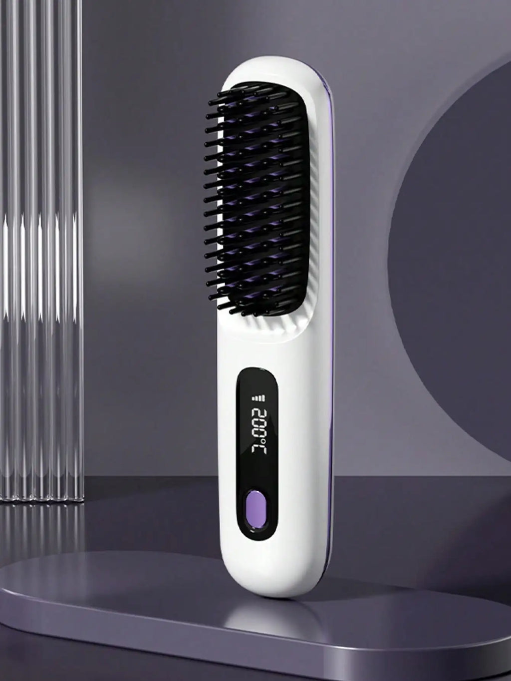 Wireless Negative Ion Hair Straightening Brush