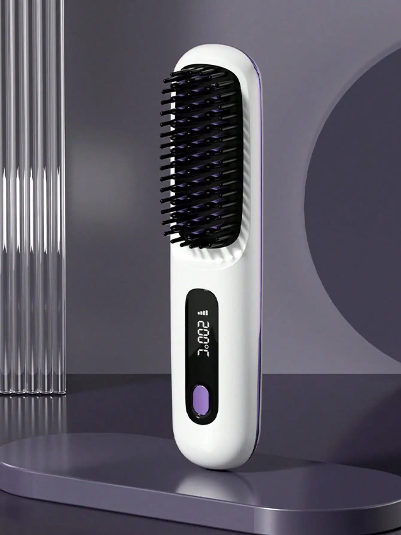 Wireless Negative Ion Hair Straightening Brush