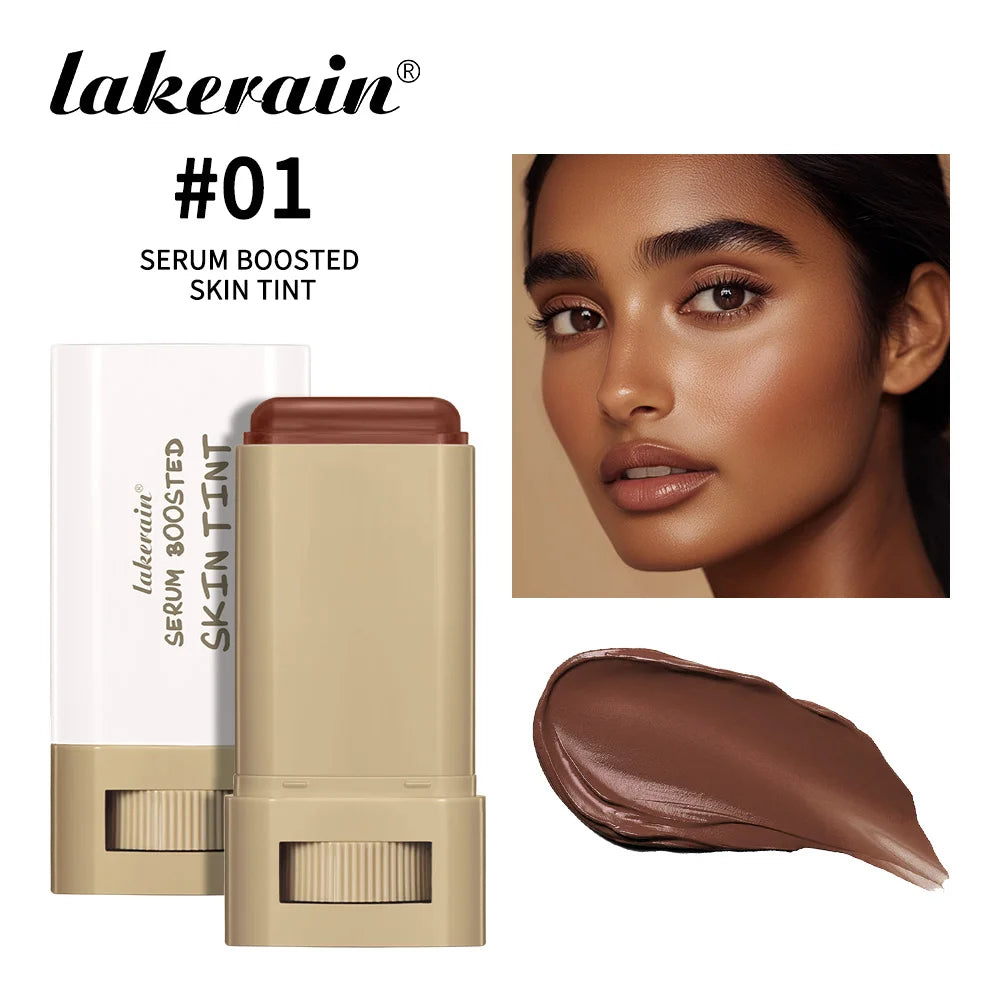 Skin Tint Foundation Stick Moisturizing & Non-Sticky Concealer Base Foundation Boosted Smooth Makeup Stick Woman Cosmetics
