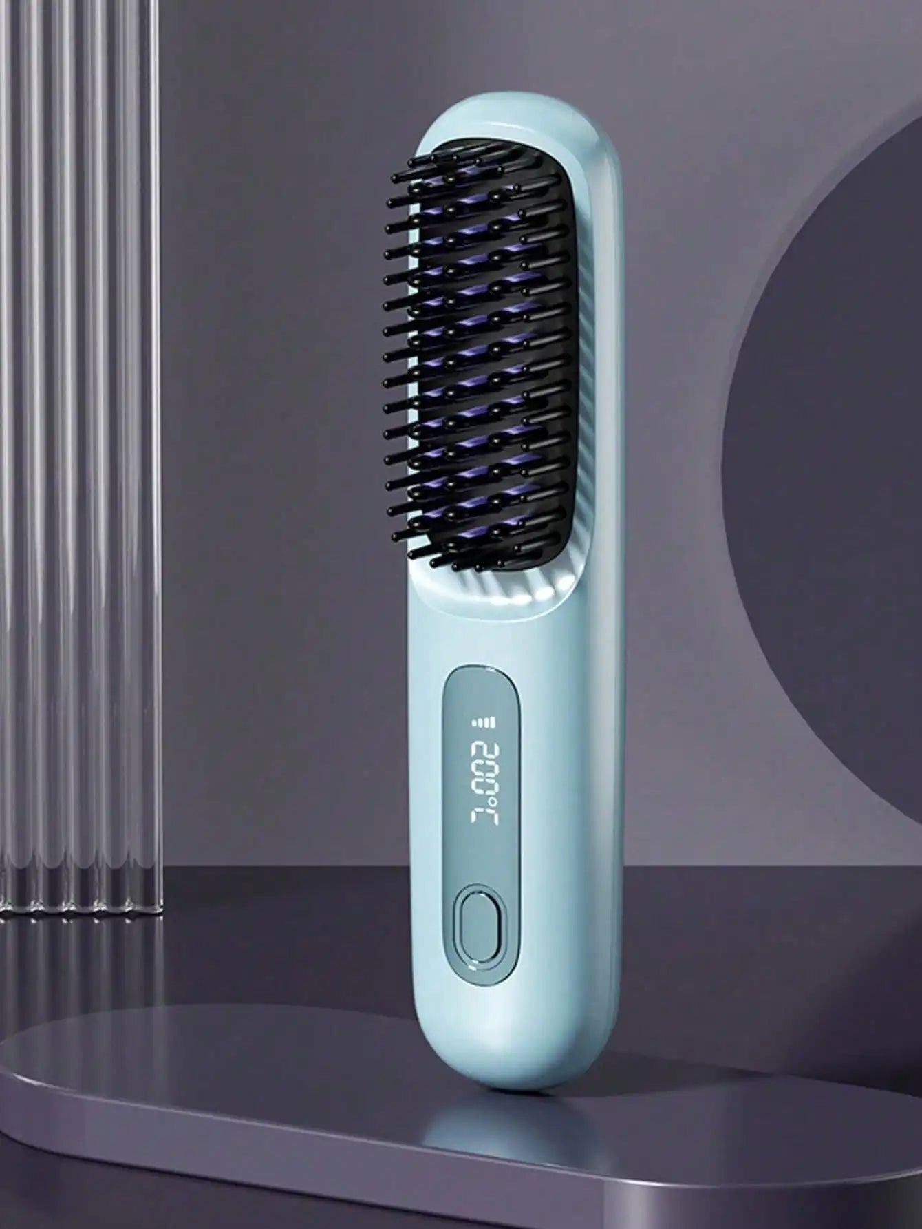 Wireless Negative Ion Hair Straightening Brush