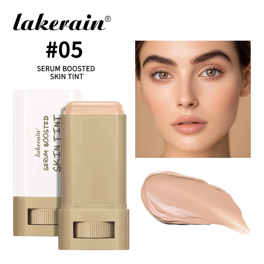 Skin Tint Foundation Stick Moisturizing & Non-Sticky Concealer Base Foundation Boosted Smooth Makeup Stick Woman Cosmetics