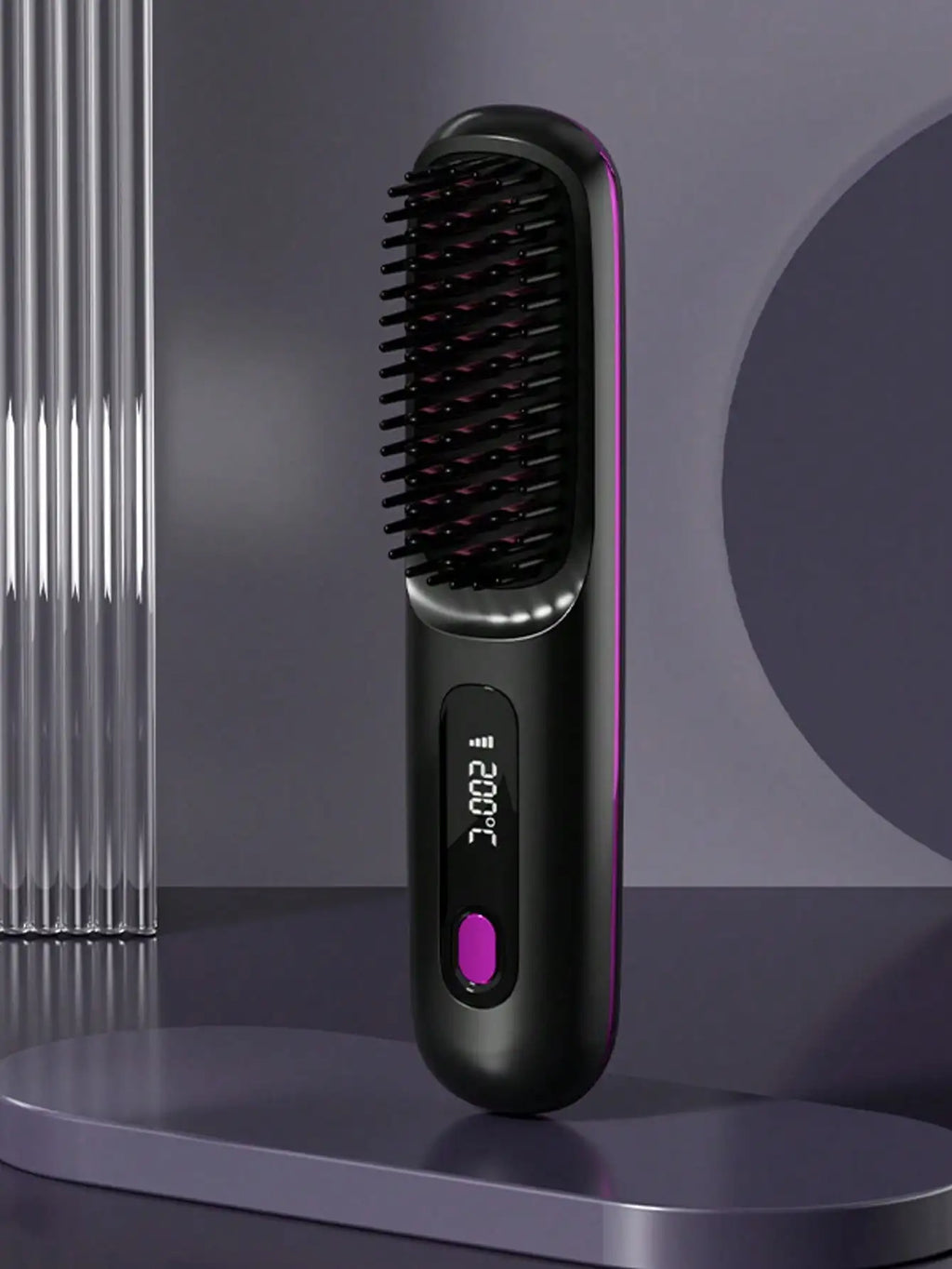 Wireless Negative Ion Hair Straightening Brush