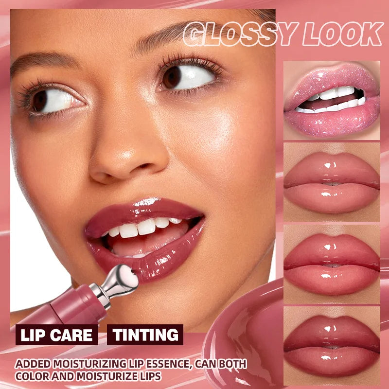 Moisturizing Lip Lotion Essence Volumizing Lip Glaze Women's Moisturizing and Moisturizing Natural Lip Gloss Hydrating Lip Gloss