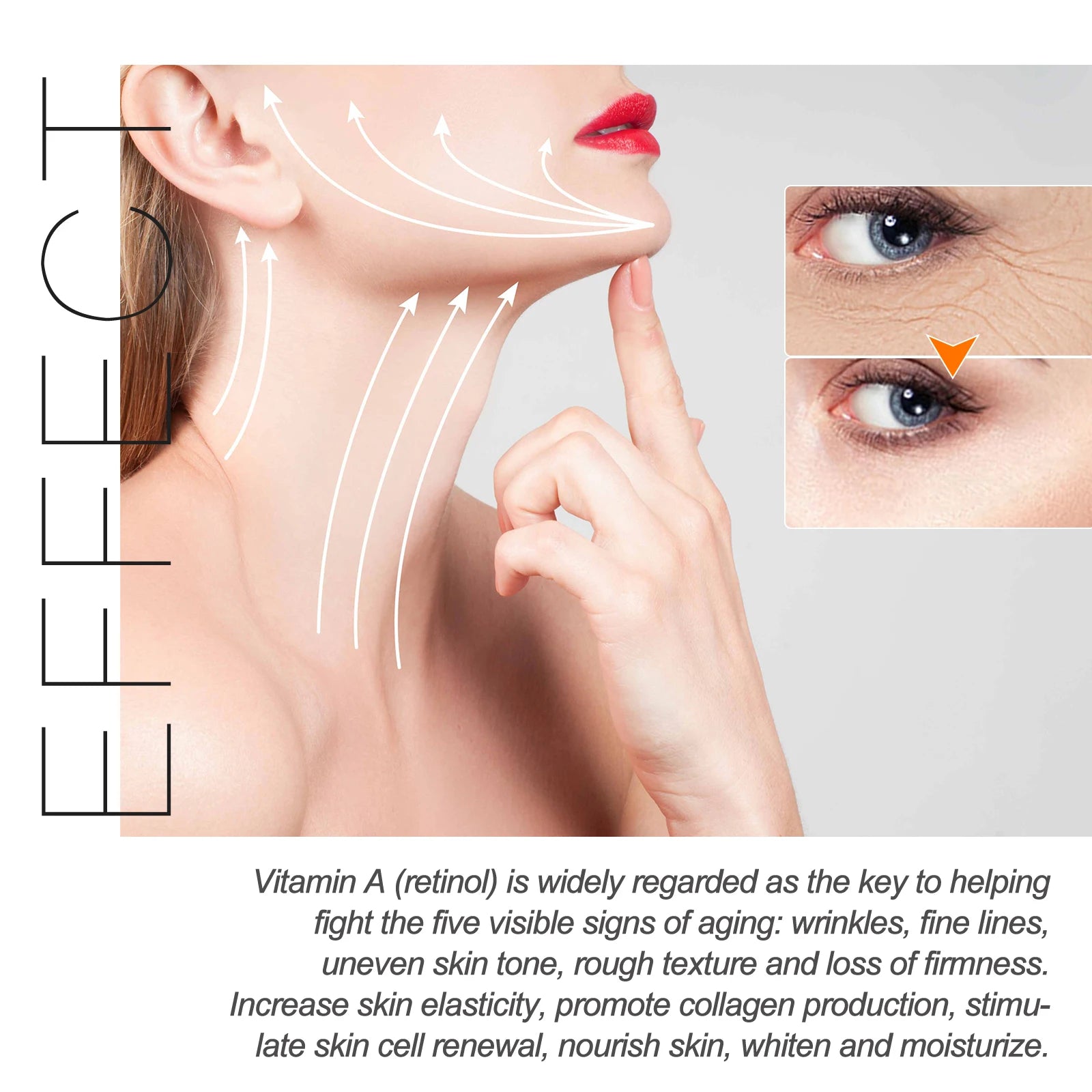 Retinol Collagen Face cream Complex Day Night Cream Hyaluronic acid Reduce fine lines dark circles moisturize firm pores