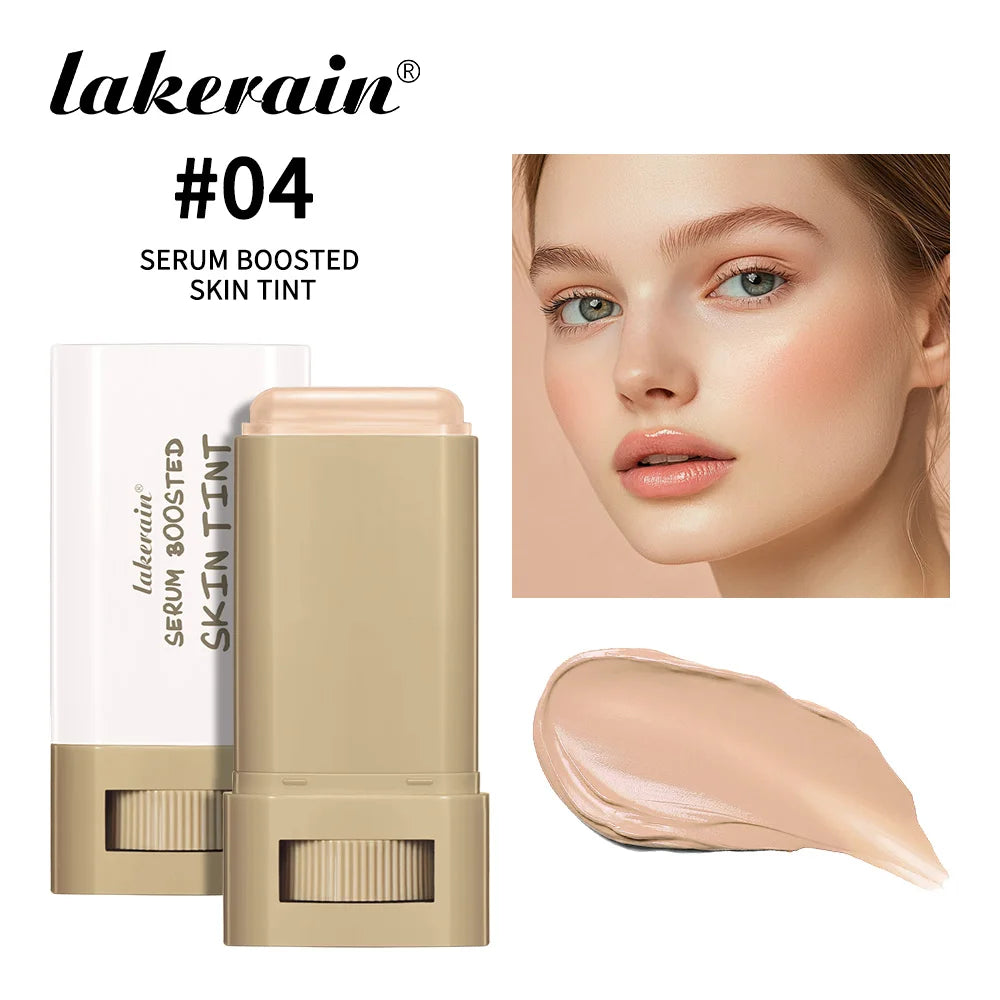 Skin Tint Foundation Stick Moisturizing & Non-Sticky Concealer Base Foundation Boosted Smooth Makeup Stick Woman Cosmetics