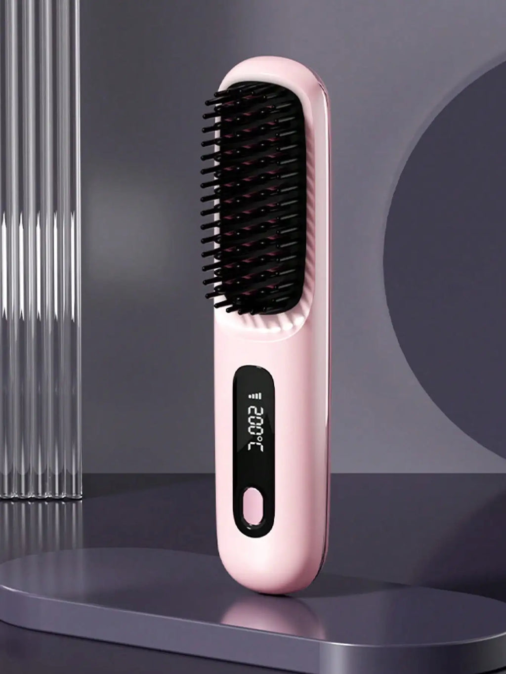 Wireless Negative Ion Hair Straightening Brush