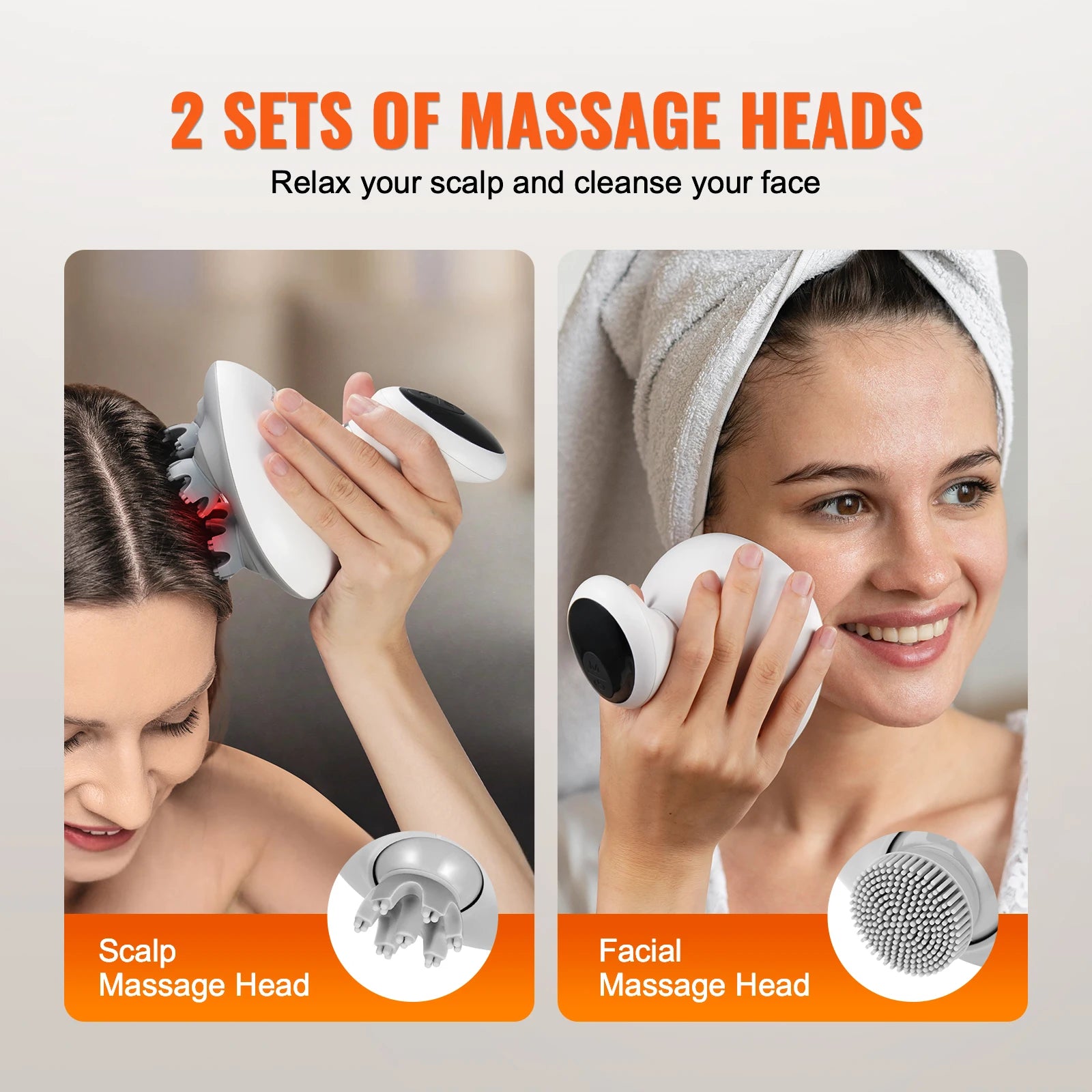 Electric Scalp Massager — 6-Mode Rechargeable