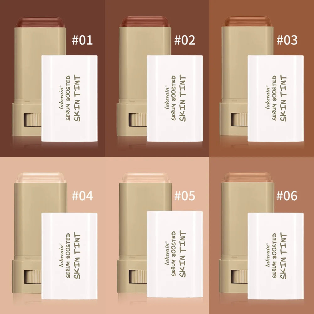 Skin Tint Foundation Stick Moisturizing & Non-Sticky Concealer Base Foundation Boosted Smooth Makeup Stick Woman Cosmetics