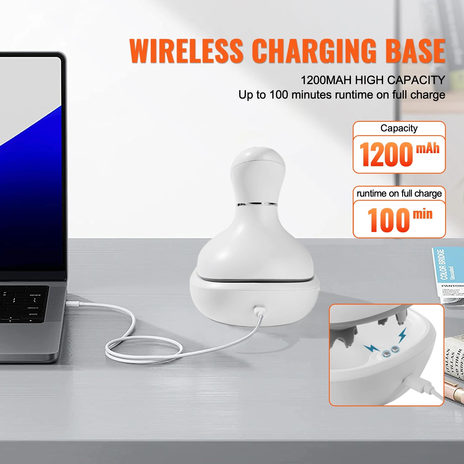 Electric Scalp Massager — 6-Mode Rechargeable