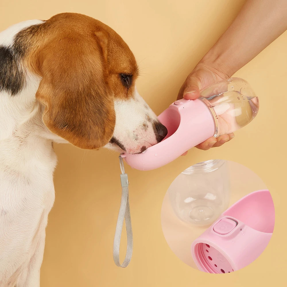 Portable Dog Water Bottle – Leakproof Travel Feeder for Pets