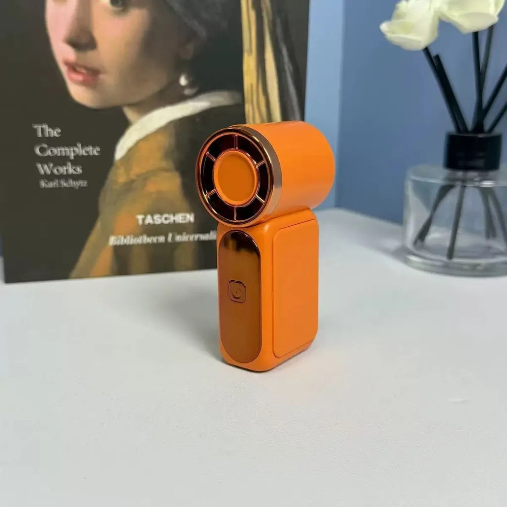Portable Mini Fan for Summer Travel & Commuting – Diamond Design
