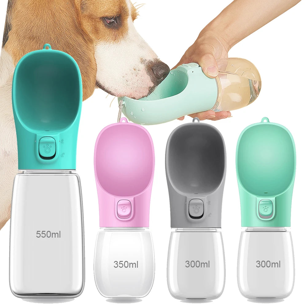 Portable Dog Water Bottle – Leakproof Travel Feeder for Pets