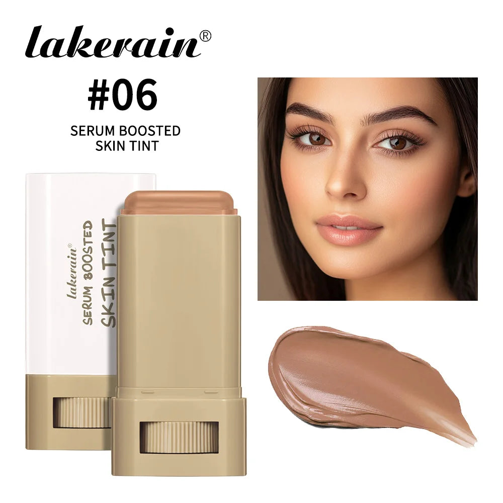 Skin Tint Foundation Stick Moisturizing & Non-Sticky Concealer Base Foundation Boosted Smooth Makeup Stick Woman Cosmetics