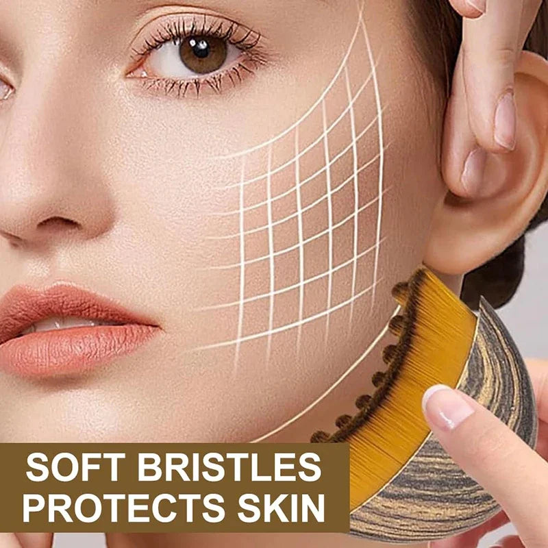 Ergonomic Lymphatic Face Massager Brush for Facial Contour Sculpting Drainage Tool Skin Care & Relaxing Massage