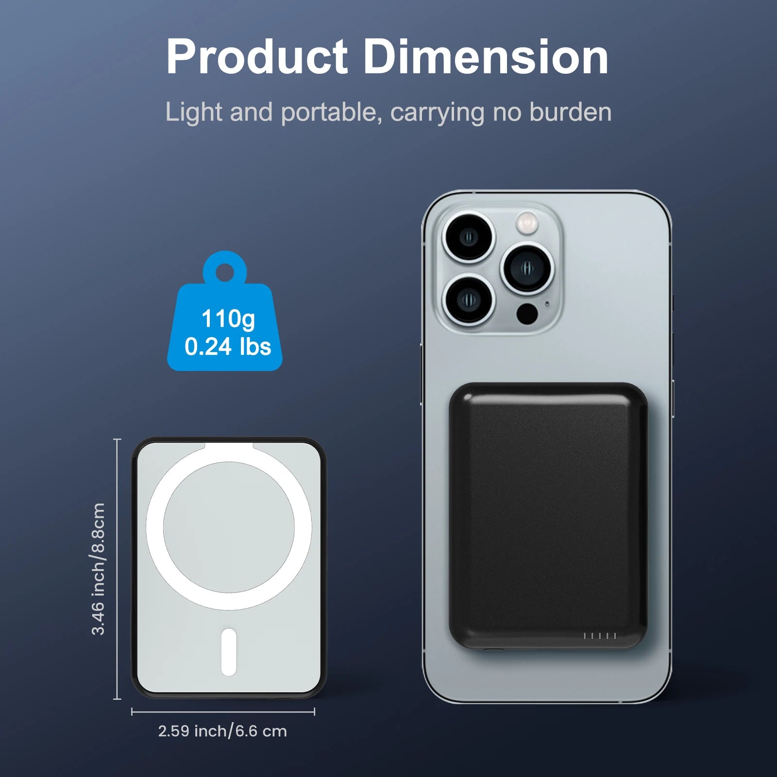 Magnetic Wireless Power Bank 5000mAh
