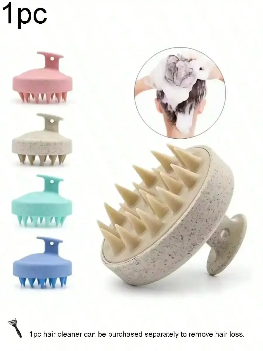 Soft Silicone Scalp Massage Shampoo Brush