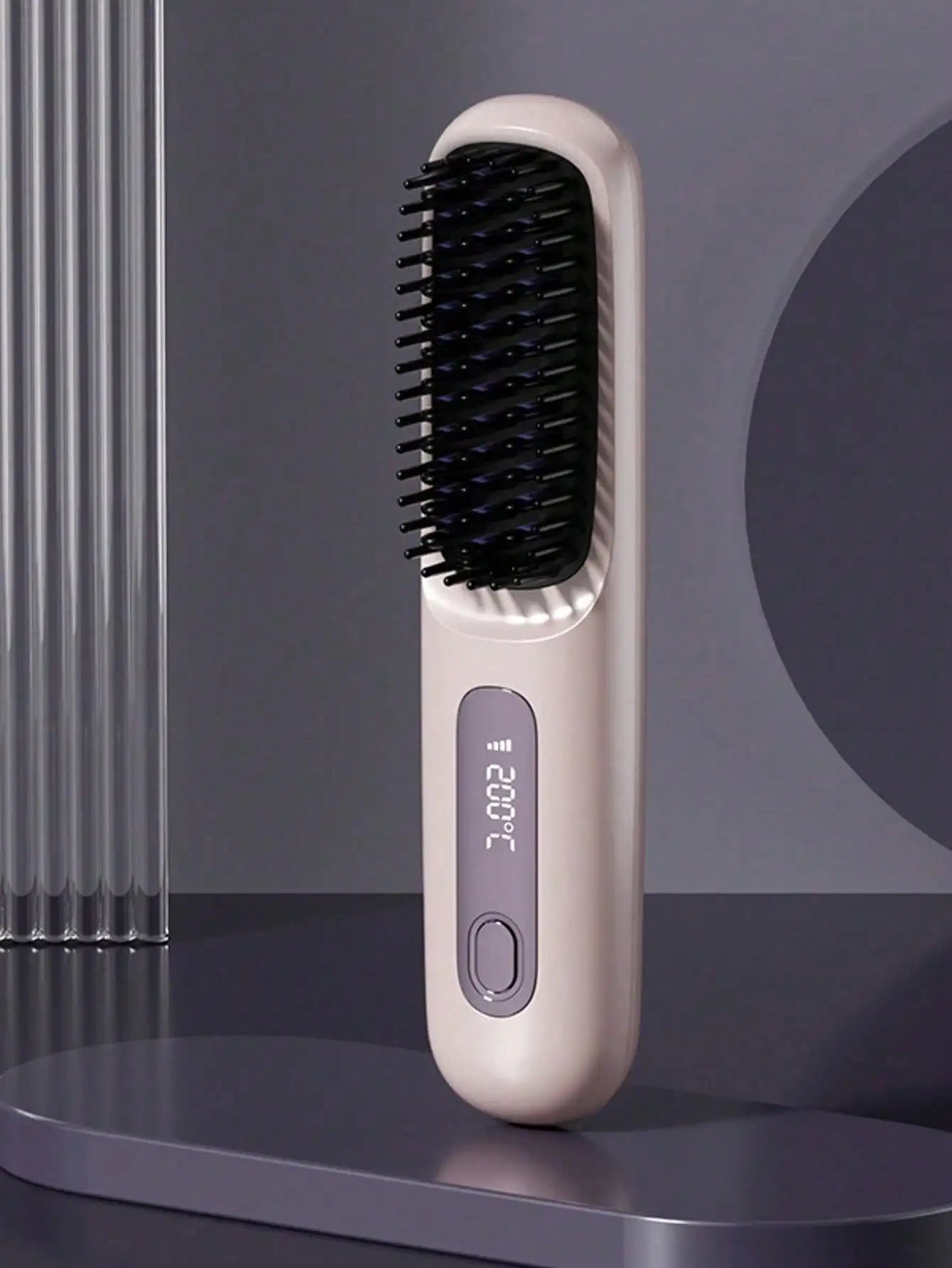 Wireless Negative Ion Hair Straightening Brush