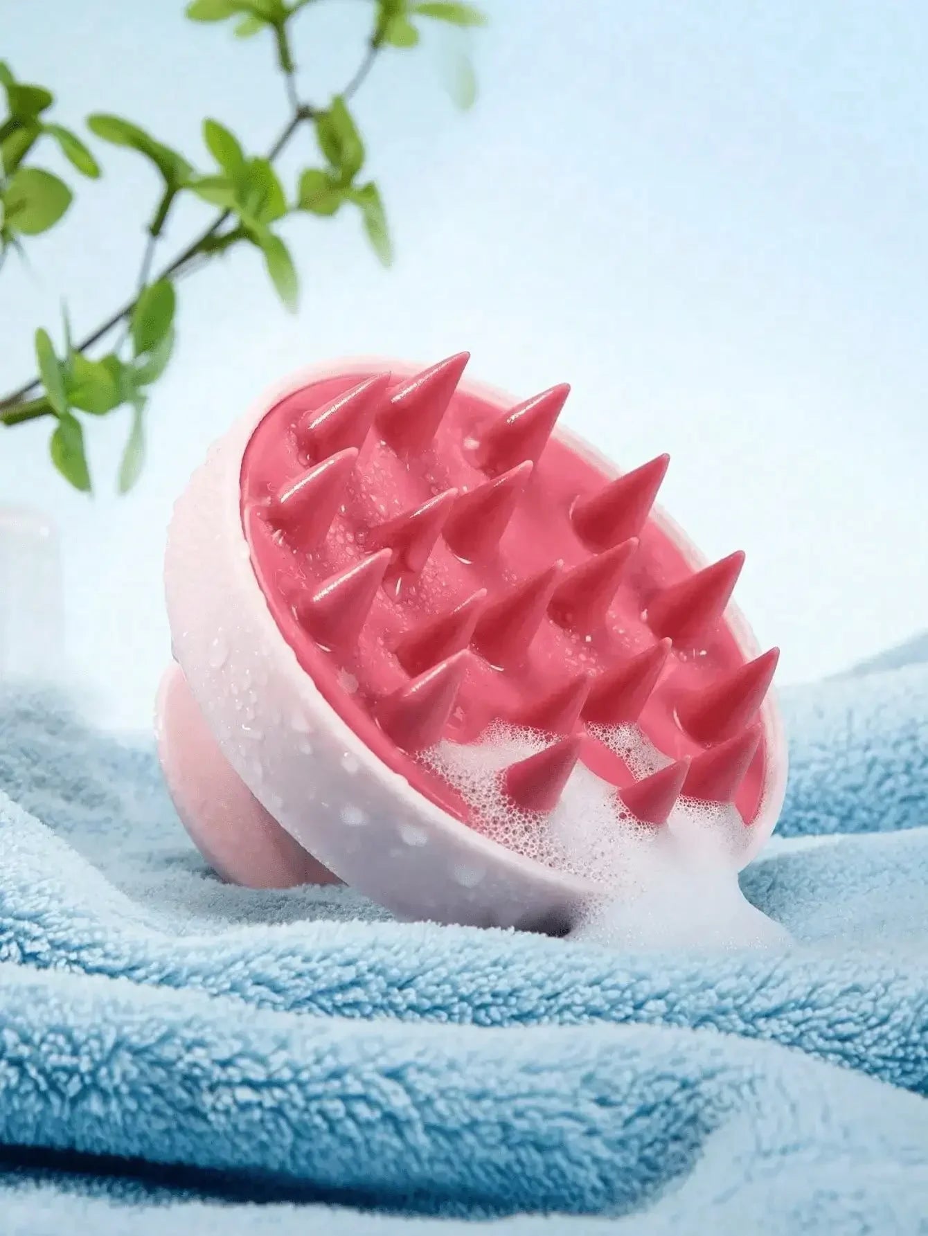 Soft Silicone Scalp Massage Shampoo Brush