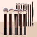 Soft Bristle Kabuki Blending Makeup Brush Set 13Pcs Foundation Eyeshadow Blush Cosmetic Tool Professional Salon Daily Facial Makeup Supply